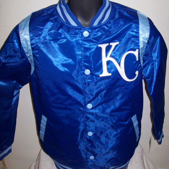 KANSAS CITY ROYALS MLB REVERSIBLE SNAP DOWN JACKET - Picture 2 of 8